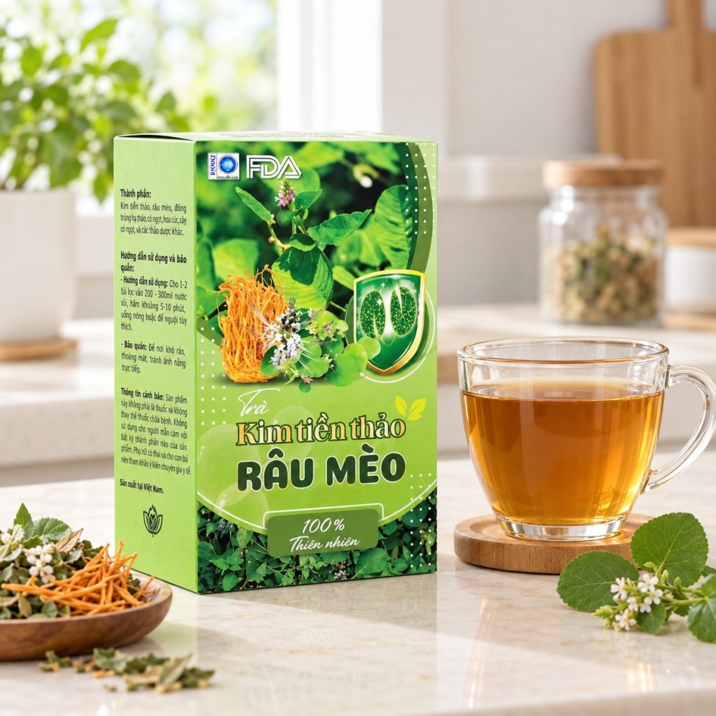 Trà Kim Tiền Thảo Râu Mèo Hộp 30 Túi Lọc